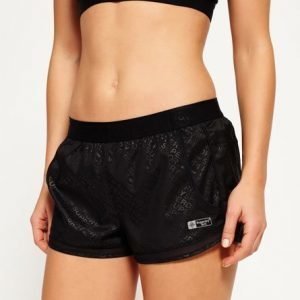 Superdry Sport Mesh Insert Shortsit Musta