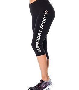 Superdry Sport Superdry Gym Sprint Capri Black