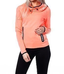 Superdry Sport Superdry Gym Tech Cowl Hood Fluro Coral Grit