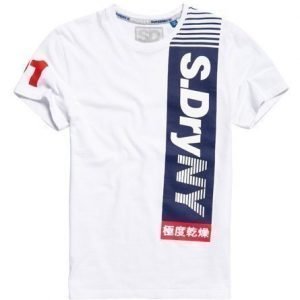 Superdry Sport Vertical T-paita Valkoinen