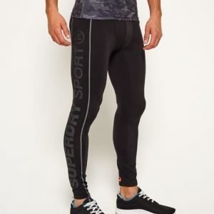 Superdry Sports Athletic Leggingsit Musta