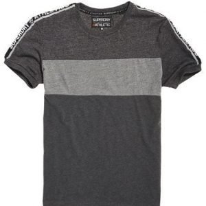 Superdry Stadium Panel T-paita Harmaa