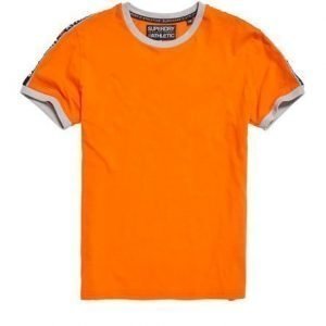 Superdry Stadium Ringer T-paita Oranssi