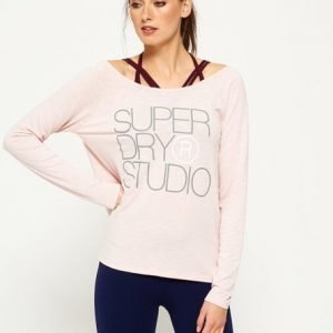 Superdry Studio Drape Back Paita Vaaleanpunainen