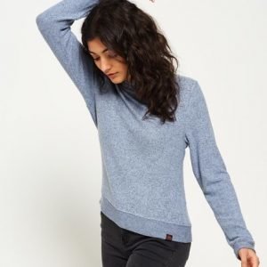 Superdry Super Soft Crew Pusero Sininen