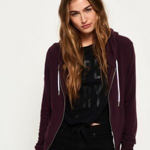 Superdry Super Soft Vetoketjuhuppari Purppura