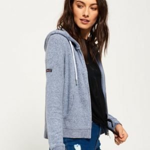 Superdry Super Soft Vetoketjuhuppari Sininen