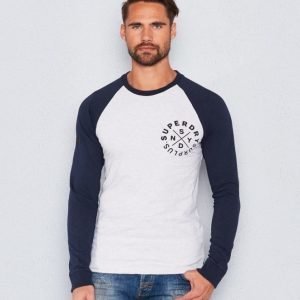 Superdry Surplus Baseball Tee Brooklyn Grey