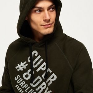 Superdry Surplus Goods Graphic Huppari Vihreä