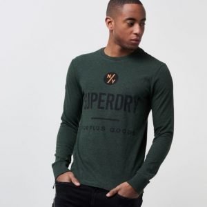 Superdry Surplys L/S Tee Green