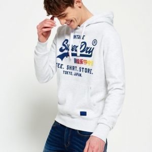 Superdry Sweat Shirt Shop Surffihuppari Vaaleanharmaa