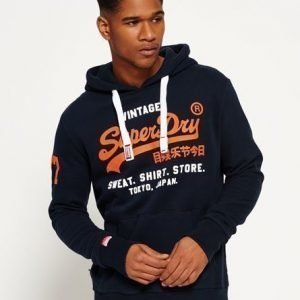 Superdry Sweat Shirt Store Huppari Laivastonsininen