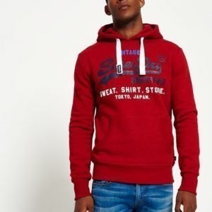 Superdry Sweat Shirt Store Tri Huppari Punainen