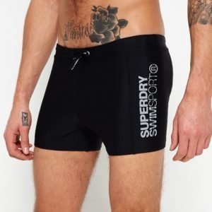 Superdry Swim Sport Midi Uimahousut Musta