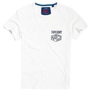 Superdry Taskullinen Biker T-paita Kerma