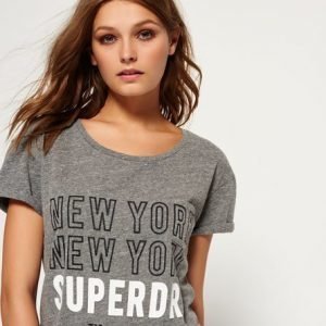 Superdry Taskullinen Ny T-paita Harmaa