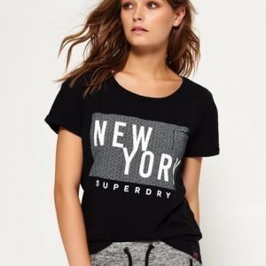 Superdry Taskullinen Ny T-paita Musta