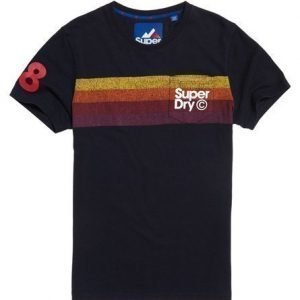 Superdry Taskullinen Retro Mountaineer T-paita Laivastonsininen