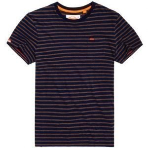 Superdry Taskullinen Rustic Stripe T-paita Laivastonsininen