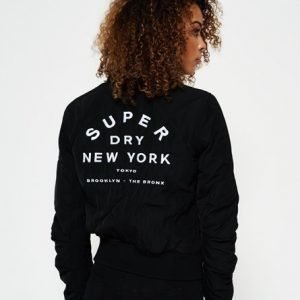 Superdry Topattu Utility Pilottitakki Musta