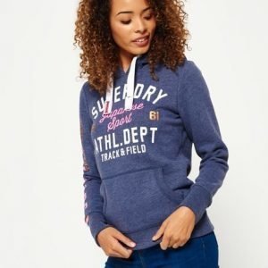 Superdry Track & Field Huppari Sininen