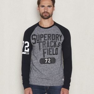 Superdry Trackster Baesbasll Tee Black Flint