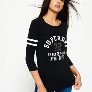 Superdry Trackster Baseball Paita Musta