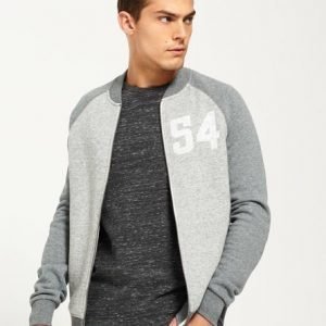 Superdry Trackster Baseball Takki Vaaleanharmaa