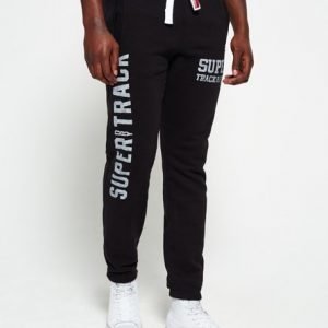 Superdry Trackster Collegehousut Musta