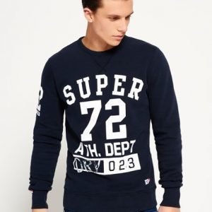 Superdry Trackster Collegepusero Laivastonsininen