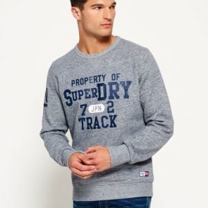 Superdry Trackster Collegepusero Vaaleansininen