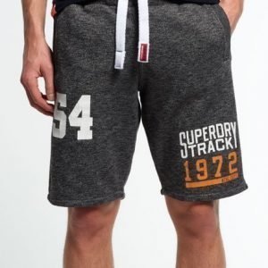 Superdry Trackster Collegeshortsit Tummanharmaa