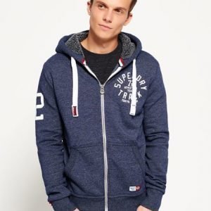 Superdry Trackster Vetoketjuhuppari Sininen