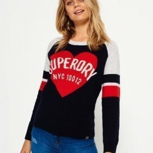 Superdry Varsity Graphic Neulepusero Laivastonsininen