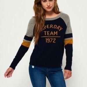 Superdry Varsity Logoneule Laivastonsininen