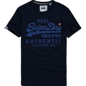 Superdry Vintage Authentic Duo T-paita Laivastonsininen