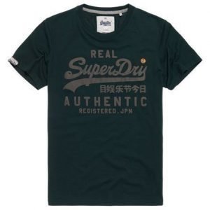 Superdry Vintage Authentic Duo T-paita Vihreä