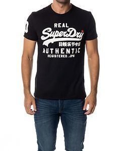 Superdry Vintage Authentic Duo Tee Black Grit