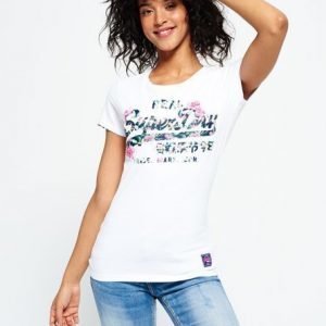 Superdry Vintage Logo Cut Out T-paita Valkoinen