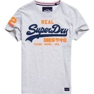 Superdry Vintage Logo Duo Colour T-paita Vaaleanharmaa