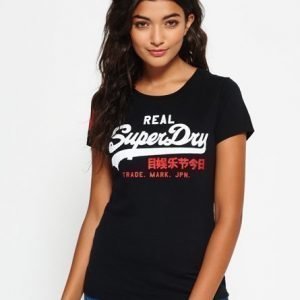 Superdry Vintage Logo Duo T-paita Musta