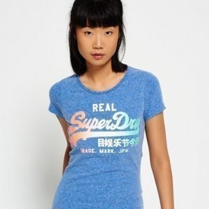 Superdry Vintage Logo Fade T-paita Sininen