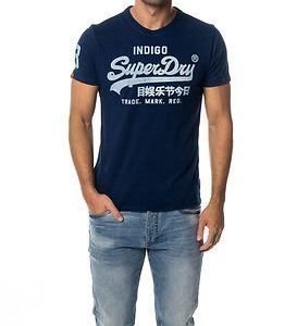 Superdry Vintage Logo Indigo Tee Raw Indigo