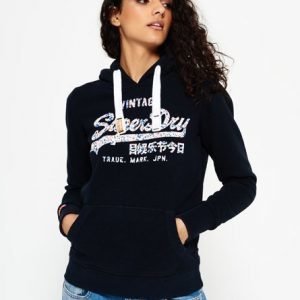 Superdry Vintage Logo Infill Huppari Laivastonsininen