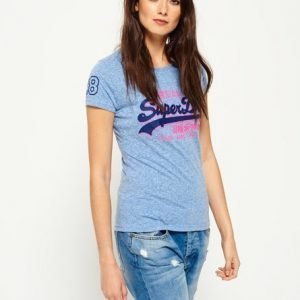 Superdry Vintage Logo Shadow T-paita Sininen