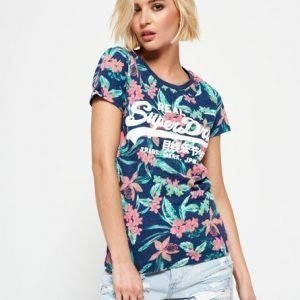 Superdry Vintage Logo Tropicana T-paita Sininen