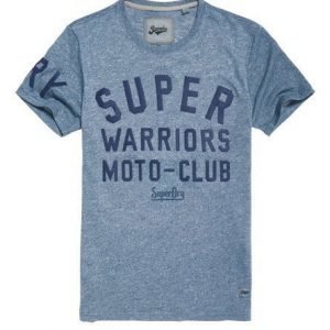 Superdry Warriors Biker T-paita Sininen