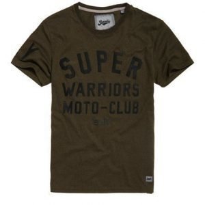 Superdry Warriors Biker T-paita Vihreä