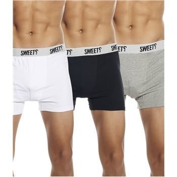 Sweet High Times Boxer Grey White Black 3 pakkaus