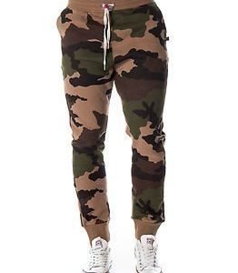 Sweet Pants Loose Print Camouflage Beige